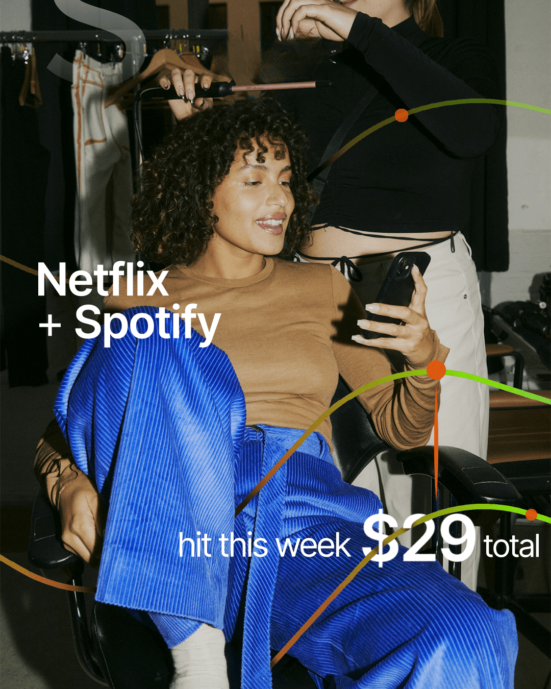 Netflix + Spotify — $29 hit this week